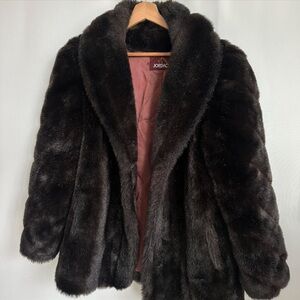Vintage Jordache Faux Fur Brown Coat